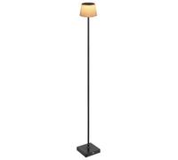 Luminosa Lighting Luminosa Gregoir Led Integrated Floor Lamp Matt Black, Brown Ip44 Led Dimmable 3000-4000K Touch Dimmer