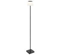 Luminosa Lighting Luminosa Gregoir Led Integrated Floor Lamp Matt Black, White Ip44 Led Dimmable 3000-4000K Touch Dimmer