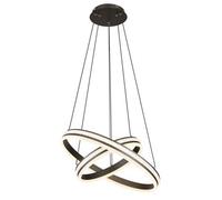 Luminosa Lighting Luminosa Grouni Pendant Ceiling Light Titanium Color Brushed 2X Led Dimmable 2700-6000K Remote Control