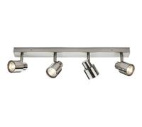 Luminosa Lighting Luminosa Gu10 Quad Bar Spotlight - Brushed Chrome 230V Ip20 50W