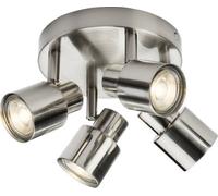 Luminosa Lighting Luminosa Gu10 Quad Spotlight - Brushed Chrome 230V Ip20 50W