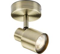 Netlighting Single GU10 Spotlight Knightsbridge 230V IP20 50W Antique Brass