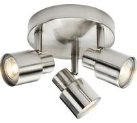 Luminosa Lighting Luminosa Gu10 Triple Spotlight - Brushed Chrome 230V Ip20 50W