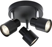 Luminosa Lighting Luminosa Gu10 Triple Spotlight - Matt Black 230V Ip20 50W