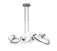 Luminosa Lighting Luminosa Guss Telescopic Gu10 8 Light L1/sgu10 Oval Curved, Polished Chrome