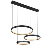 Luminosa Lighting Luminosa Halli Pendant Ceiling Light Matt Black 3X Led Dimmable 2700-6000K Remote Control