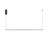 Luminosa Lighting Luminosa Halo Modern 120Cm Bar Pendant Ceiling Light Black 800Lm White Shade