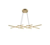 Luminosa Lighting Luminosa Halo Modern Decorative Bar Pendant Ceiling Light Brass 1400Lm White Shade