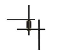 Luminosa Lighting Luminosa Halo Modern Integrated Led Wall Lamp Black 750Lm White Shade