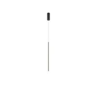 Luminosa Lighting Luminosa Halo Modern Slim Pendant Ceiling Light Black 600Lm White Shade