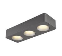 Luminosa Lighting Luminosa Hangarau Ceiling Spotlight Bar Grey Dark Led 3000K