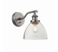 Wall Light Silver Hansen Brushed Endon 91739