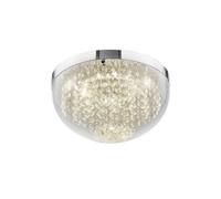 Luminosa Lighting Luminosa Harper Medium Ceiling 12W 950Lm Led 4000K Polished Chrome, Crystal