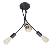 Luminosa Lighting Luminosa Harvard Multi Arm Semi Flush Ceiling Light Black 36Cm