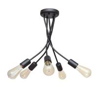 Luminosa Lighting Luminosa Harvard Multi Arm Semi Flush Ceiling Light Black 40Cm