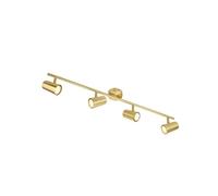 Forum Harvey 4 Light Bar GU10 Spotlight - Satin Brass - INL-31723-SBRS