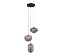 Luminosa Lighting Luminosa Hatella Modern 3 Light Cluster Pendant Ceiling Light, E27