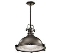 Luminosa Lighting Luminosa Hatteras Bay 1 Light Extra Large Dome Ceiling Pendant Olde Bronze, E27