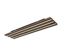 Luminosa Lighting Luminosa Hayden 80X20Cm Integrated Led Semi Flush Ceiling Light Matt Black Led 3000K