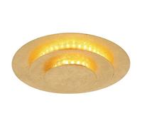 Luminosa Lighting Luminosa Heda 18Cm Integrated Led Semi Flush Ceiling Light Gold Colors Led 3000K