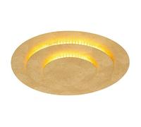 Luminosa Lighting Luminosa Heda 35Cm Integrated Led Semi Flush Ceiling Light Gold Colors Led 3000K