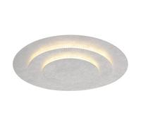 Luminosa Lighting Luminosa Heda 49Cm Integrated Led Semi Flush Ceiling Light Silver Colored Led 3000K