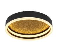 Luminosa Lighting Luminosa Hedi 30Cm Integrated Led Semi Flush Ceiling Light Matt Black Led 3000K