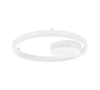 Luminosa Lighting Luminosa Hedra 40Cm Integrated Led Semi Flush Ceiling Light Sandy White Triac Dimmable Led 40W 3369Lm 3000K