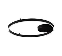 Luminosa Lighting Luminosa Hedra 60Cm Integrated Led Semi Flush Ceiling Light Sandy Black Triac Dimmable Led 60W 4999Lm 3000K