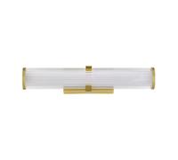 Luminosa Lighting Luminosa Hedula Bathroom Wall Lamp Gold, Clear Line Led 13W 1164Lm 3000K