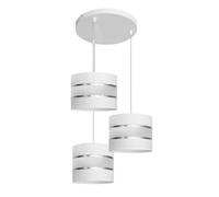 Helen Cluster Pendant Ceiling Light White Silver 35cm Netlighting White One Size