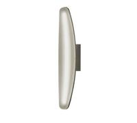 Luminosa Lighting Luminosa Hemisferic Wall Lamp 6W Led 3000K, 540Lm, Satin Aluminium, Frosted Acrylic