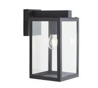 Luminosa Lighting Luminosa Hestia Glass Panel Outdoor Wall Lantern Anthracite Ip44
