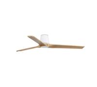 Luminosa Lighting Luminosa Heypine Large 3 Blade Ceiling Fan Matt White, Pine
