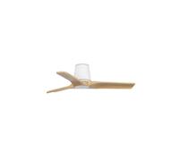Luminosa Lighting Luminosa Heypine Small 3 Blade Ceiling Fan Matt White, Pine