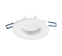 Luminosa Lighting Luminosa Hide Integrated Led 1 Light Recessed Downlight Matt White Ip44 - Warm White