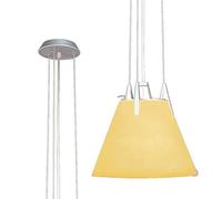 Luminosa Lighting Luminosa Hidra Pendant E27, Silver/frosted Mango Glass