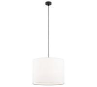 Luminosa Lighting Luminosa Hilary Cylindrical Pendant Ceiling Light White, Black Structure