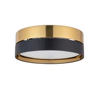 TK Lighting Hilton ceiling light, black/gold, Ø 45 cm