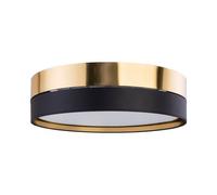 TK Lighting Hilton ceiling light, black/gold, Ø 60 cm