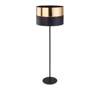 TK Lighting Hilton Floor Lamp with Shade -Black Gold 1xE27 5465