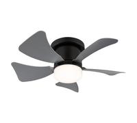 Ceiling Fan Hines Black-Grey with LED & Remote