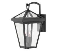 Quintiesse Alford Place 2 Light Small Outdoor Lantern Wall Light - Black