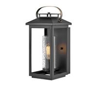 Quintiesse Coastal Atwater Large Outdoor Lantern Wall Light - Black