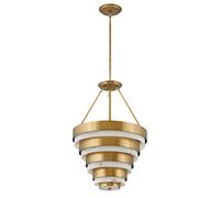 Luminosa Lighting Luminosa Hinkley Echelon Cylindrical Pendant Ceiling Light Heritage Brass