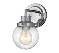 Luminosa Lighting Luminosa Hinkley Poppy Bathroom Wall Lamp Polished Chrome, Ip44