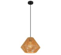 Luminosa Lighting Luminosa Houdini Dome Pendant Ceiling Light Matt Brown 1X E27