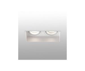 Luminosa Lighting Luminosa Hyde Trimless White Tiltable Square Recessed Downlight, Gu10
