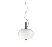 Luminosa Lighting Luminosa Ilargi Led Globe Ceiling Pendant Dark Ash Matt White Phase Cut Dimming 32Cm 1315Lm 2700K
