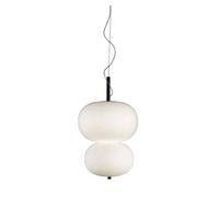 Luminosa Lighting Luminosa Ilargi Led Globe Ceiling Pendant Dark Ash Matt White Phase Cut Dimming 39.5Cm 3195Lm 2700K